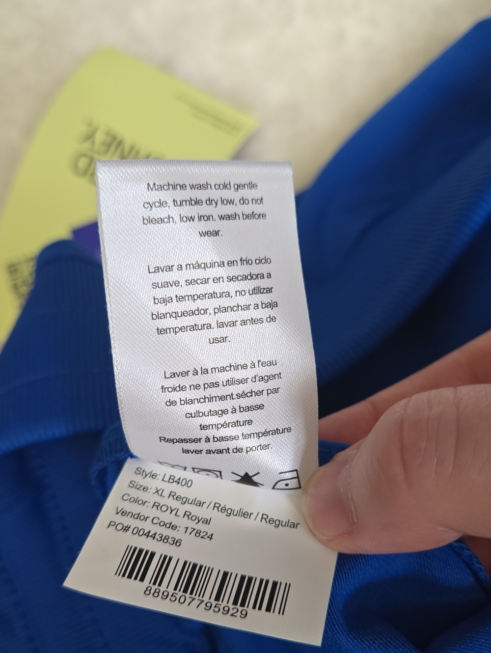 Landau Royal Blue Scrub Pants, Womens XL, New With Tags - Picture 10 of 12